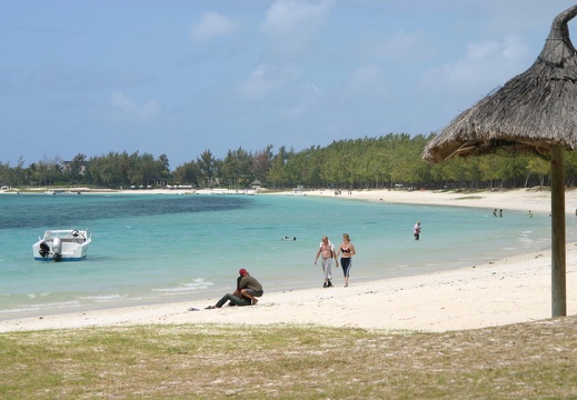 Pareja (2543 visitas) En la playa Mauricio es el sitio ideal para venir en compañía Pareja