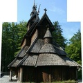 Iglesia vikinga. Fotocomposición
