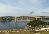 Panorámica del puente (1469 visitas) Panorámica del puente y alrededores. Sotra. Al fondo, humo en plataformas petrolíferas Panorámica del puente