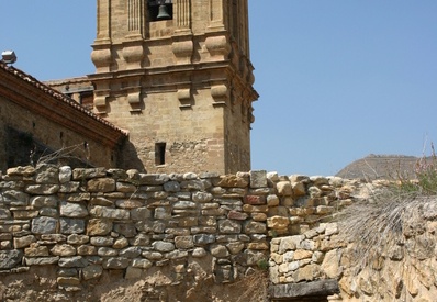 Mirambel (2658 visitas) Iglesia de Santa Margarita, desde las ruinas del castillo templario de Mirambel Mirambel