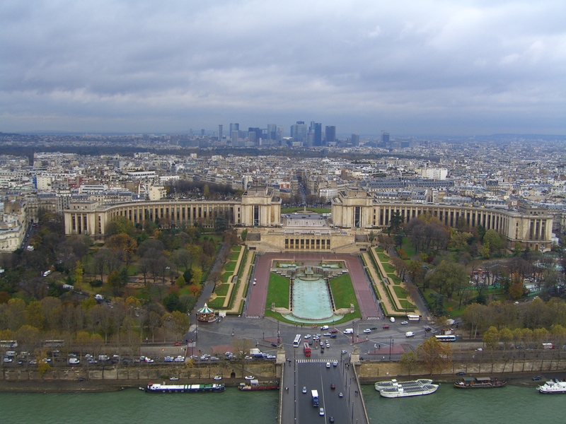 Trocadero y el Palais desde la torre Eiffel